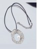 Rope Necklace W/Pearl Pendant