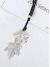 Rope Necklace W/ Maple Leaf Pendant