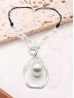 Rope Necklace W/ Drop Pendant