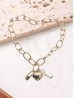 Heart Lock and Key Necklace