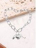 Heart Lock and Key Necklace