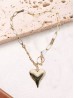 Heart Iron Chain Necklace