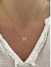 Rhinestone Butterfly Necklace