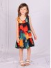 Kids Super Soft Bow Tie Shoulder Slip Fashion Dress (3-7  Yrs)