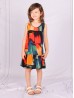 Kids Super Soft Bow Tie Shoulder Slip Fashion Dress (3-7  Yrs)