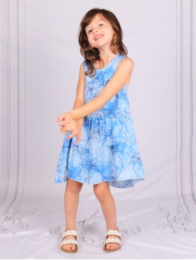 Kids Colorful Super Soft Flounce Fashion Dress (6-10  Yrs) 