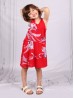 Kids Super Soft Bow Tie Shoulder Slip Fashion Dress (3-7  Yrs)