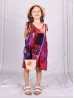 Kids Super Soft Bow Tie Shoulder Slip Fashion Dress (3-7  Yrs)