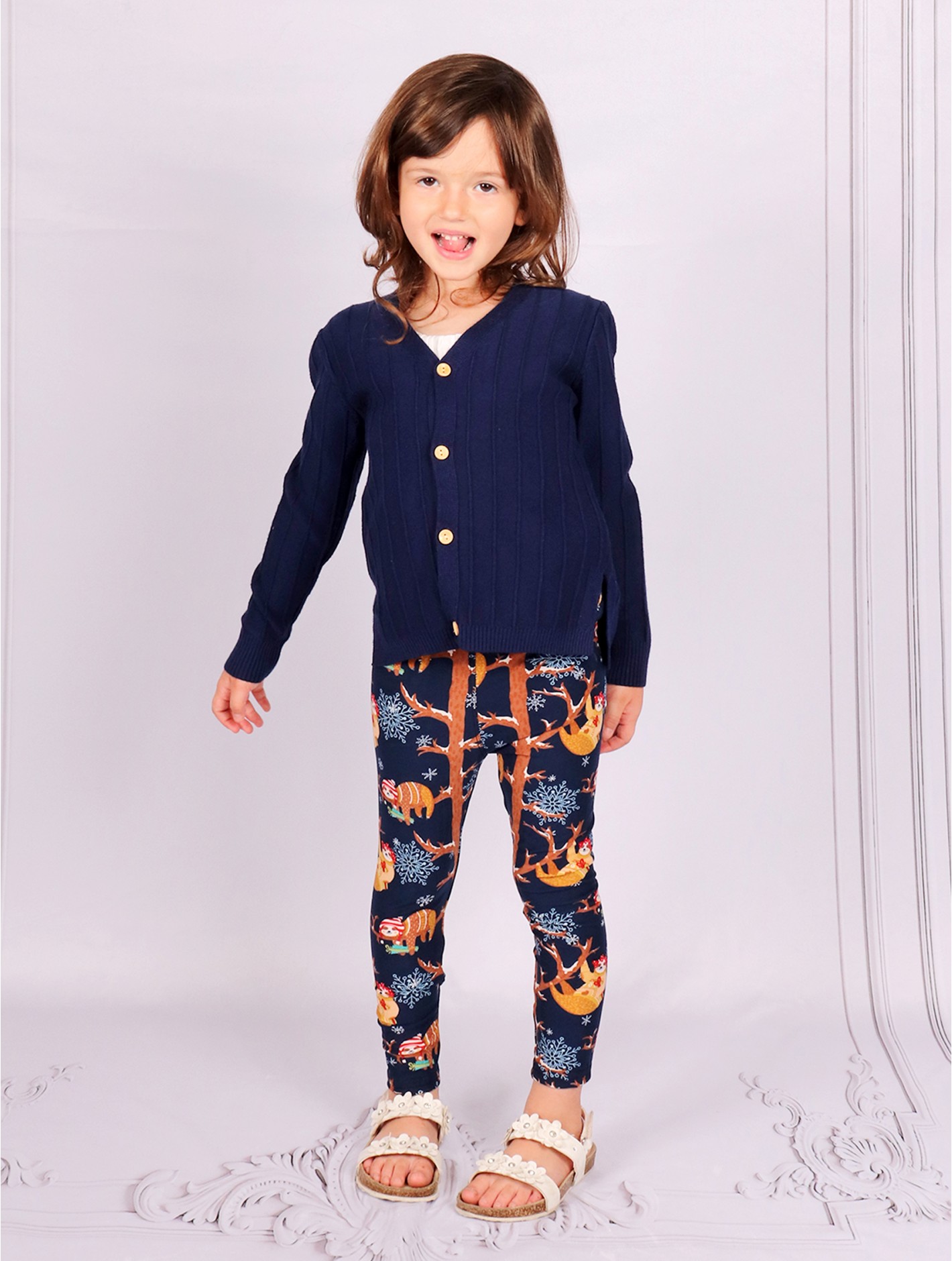 Kids Solid Colour Button Sweater