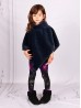 Kids Plush Poncho w/ Faux Fur Neckline (3-7 Years)