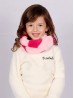 Kids Heart Plot Plush Loop Premium Scarf