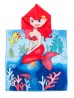 Kids Mermaid Patterned Hoodie Towel