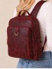 Faux Leather Laptop Backpack W/ Multiple Compartments Faux Leather Laptop Backpack W/ Multiple Compartments