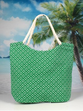 Patterned Canvas Tote Bag