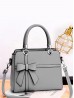 Ladies Bowknot PU handbag Satchel