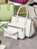3 in One Ladies PU handbag Satchel W/ Cosmetic Bag and Wallet 