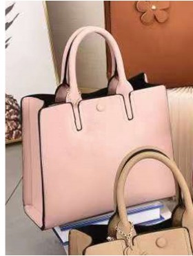 Faux Leather Satchel Bag 