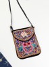 Hand-made Beaded Faux Leather Mini Purse