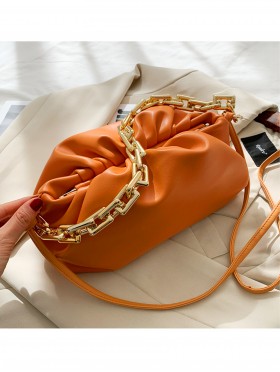 Premium Faux Leather Crossbody W/ Chain