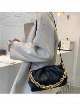 Premium Faux Leather Crossbody W/ Chain