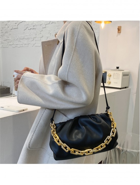 Premium Faux Leather Crossbody W/ Chain