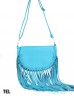 Faux Leather Fringe Crossbody Bag