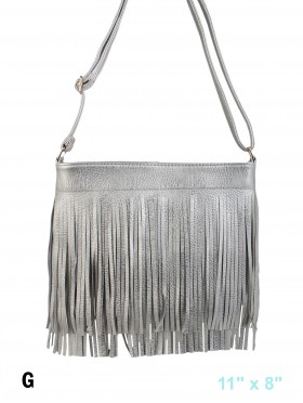 TASSELED CROSSBODY SATCHEL