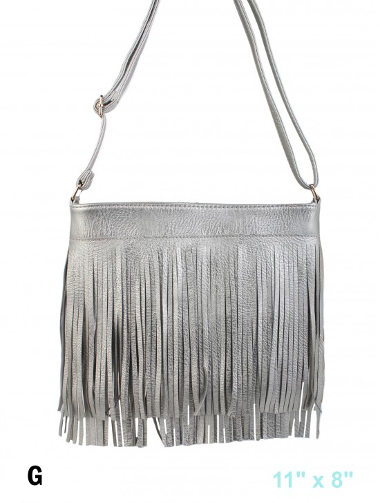 TASSELED CROSSBODY SATCHEL