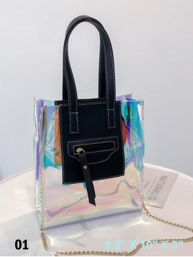 Fluorescent Cross body W/ Zipper Closure