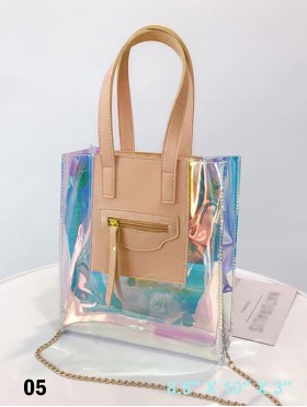 Fluorescent Cross body W/ Zipper Closure