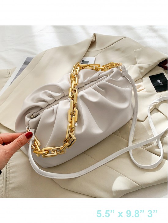 Premium Faux Leather Crossbody W/ Chain
