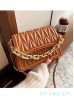 Premium Faux Leather Fashion Crossbody W/ Chain