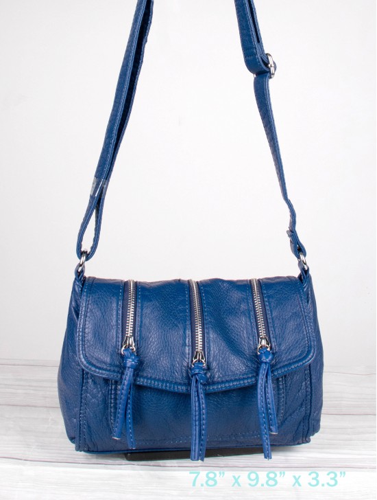 Solid Faux Leather Front Pocket Satchel Solid Faux Leather Front Pocket Satchel