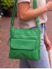 Solid Faux Leather Front Pocket Satchel Solid Faux Leather Front Pocket Satchel
