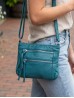 Solid Faux Leather Front Pocket Satchel