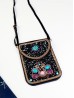 Hand-made Beaded Faux Leather Mini Purse