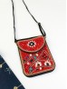 Hand-made Beaded Faux Leather Mini Purse