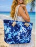 Canvas Tie Dye Print Shoulder Tote