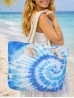 Canvas Tie Dye Print Shoulder Tote
