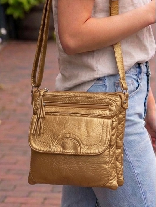 Solid Faux Leather Satchel Solid Faux Leather Satchel