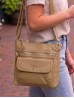 Solid Faux Leather Front Pocket Satchel
