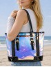  Fluorescent Tote Bag W/ Zip Closure 