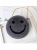 Smiley Face Plush Purse w/ Gold Chain