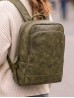 Faux Leather Laptop Backpack W/ Multiple Compartments Faux Leather Laptop Backpack W/ Multiple Compartments