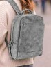 Faux Leather Laptop Backpack W/ Multiple Compartments