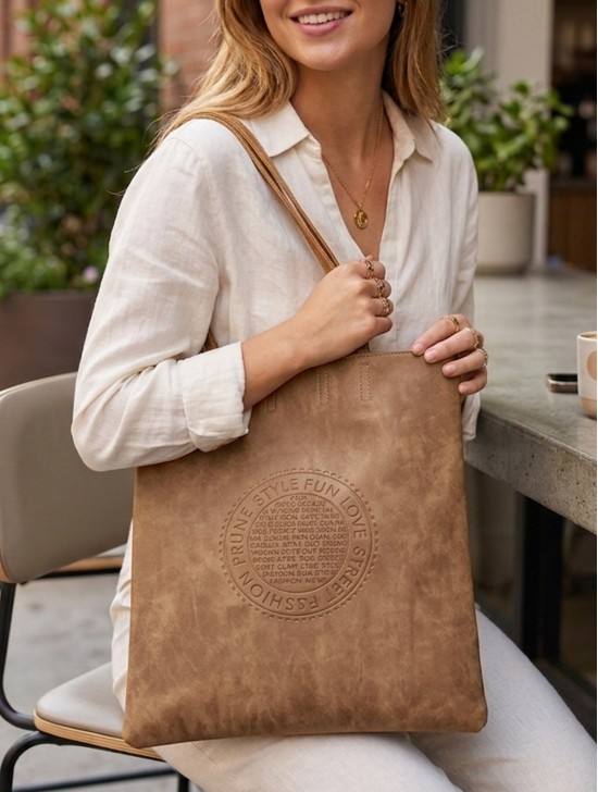 Solid Color Matte PU Tote Bag Solid Color Matte PU Tote Bag