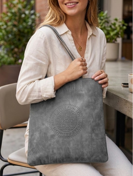Solid Color Matte PU Tote Bag Solid Color Matte PU Tote Bag