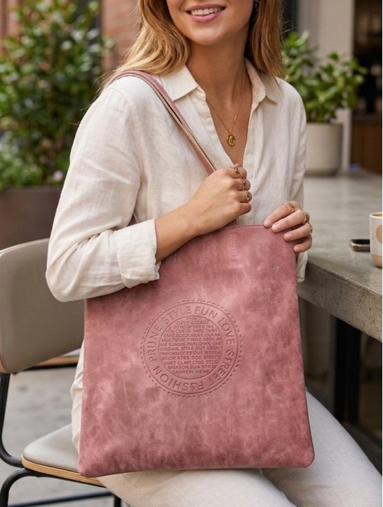 Solid Color Matte PU Tote Bag Solid Color Matte PU Tote Bag