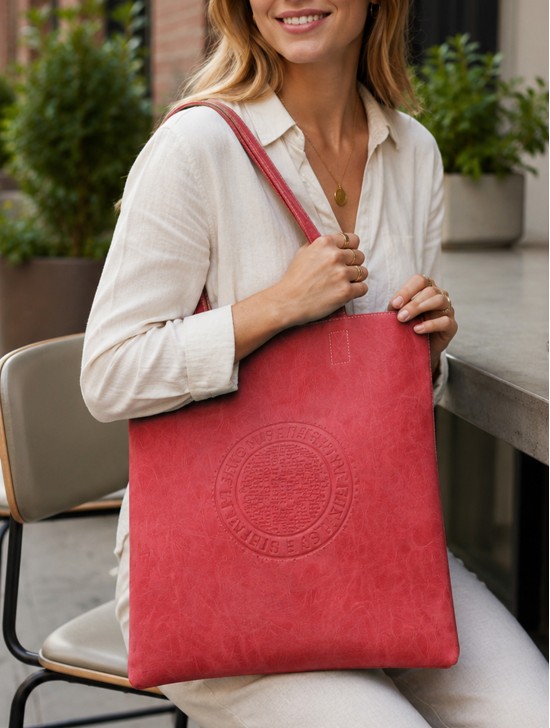 Solid Color Matte PU Tote Bag Solid Color Matte PU Tote Bag