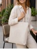Solid Colour Glossy PU Tote Bag Solid Colour Glossy PU Tote Bag